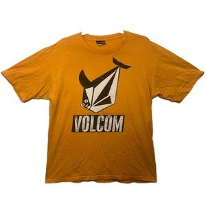Vintage Orange Volcom Big Logo Shirt